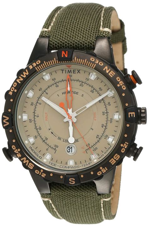 Buy Timex Intelligent Quartz Compass Chronograph Analog Beige Dial Men ...