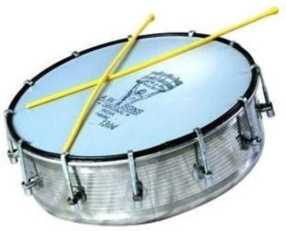 UVINI HUB Steel Dhol Tasha Drum with Stick, Steel Dholak [14 inch ...