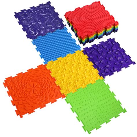 Snapklik.com : Maitys 7 Pcs Sensory Mat For Autistic Massage Game Mats ...