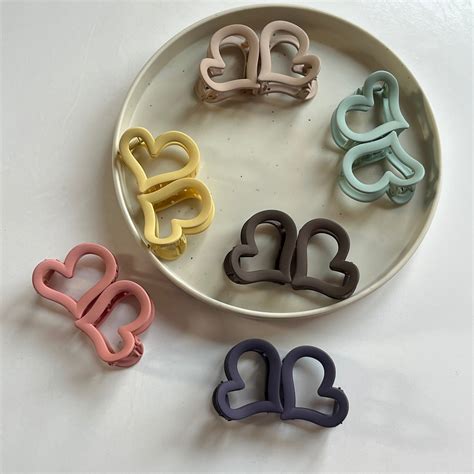Heart Hair Claw Set of 12 Pcs – NiceG