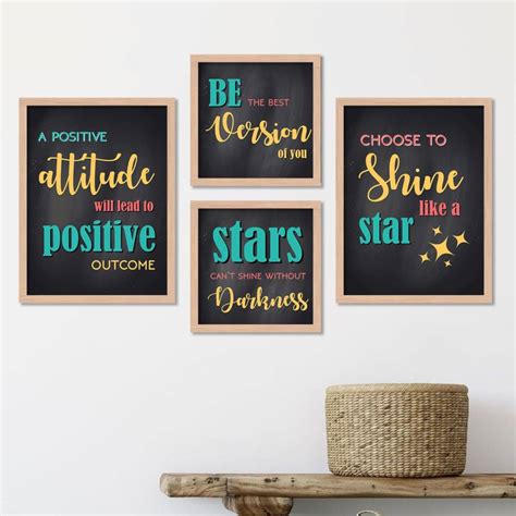 Motivational Quotes Wall Frames for Living Room - Quotes Framed Wall ...