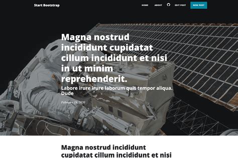 Image result for Bootstrap Clean Blog Template