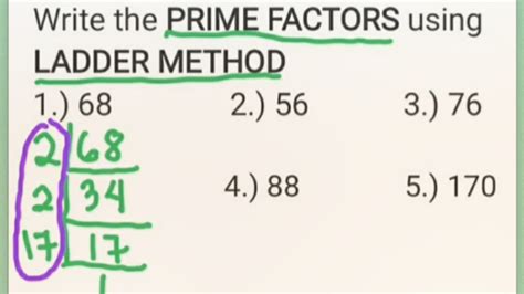 Prime Factors Ladder Methods 的图像结果