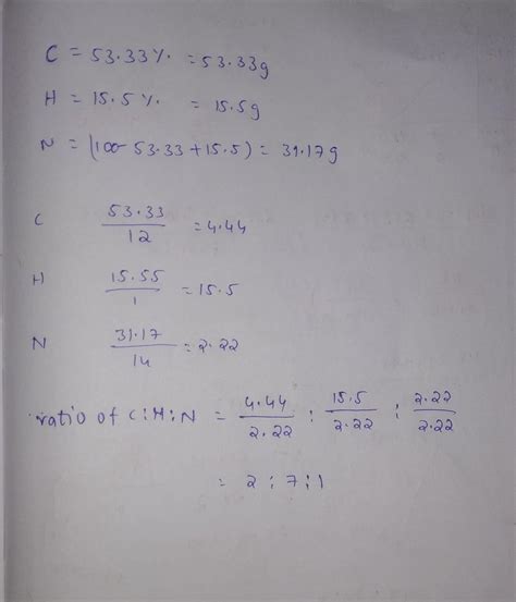 A compound on analysis was foundto contains 53.33%C, 15.5% H andthe ...