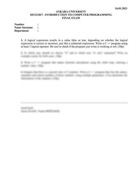 Image result for Computer Programming I Final Exam