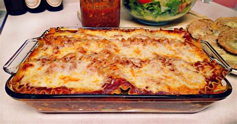 Vegetable Lasagna, Garlic Pitas, & Salad. ? Simply Taralynn