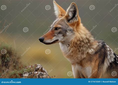 Jackal - Africa and Asia (Generative AI) Stock Illustration - Illustration of whiskers, nature ...