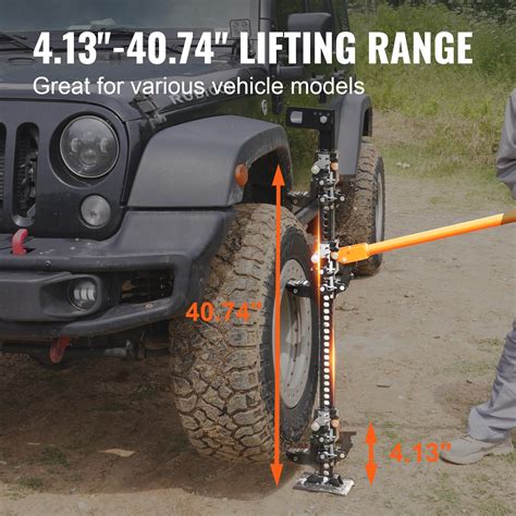 Snapklik.com : Farm Jack 48 Inch Utility High Lift, 7000 Lbs Capacity Ratcheting Off Road Jeep ...