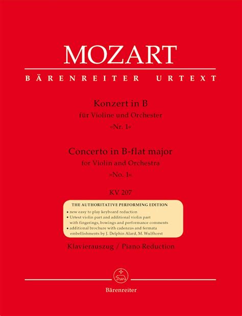 Buy Mozart: Violin Concerto No. 1 in B-flat Major, K. 207 (Solo Part ...