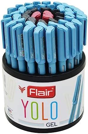 FLAIR Yolo Gel Pen Stand | Waterproof Gel Ink with Stylish Pocketable ...