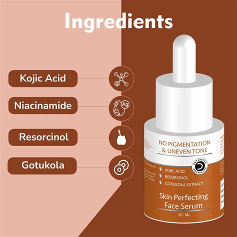 Dermistry 2% Kojic Acid Fairness Lightening Face Serum & Cream Skin Pi ...