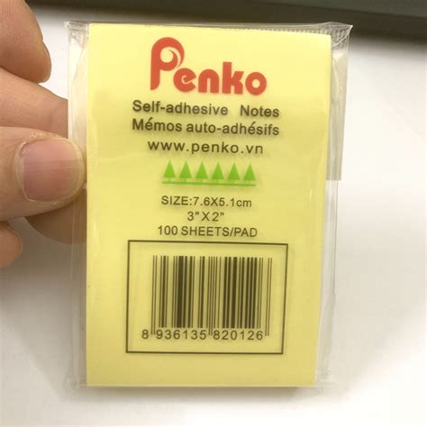 Giấy nhớ PENKO 3x2 - Kích thước: 7.6 x 5.1cm - Màu vàng – THẾ GIỚI VĂN ...