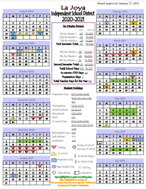 La Joya Isd Calendar - Printable Calendars AT A GLANCE