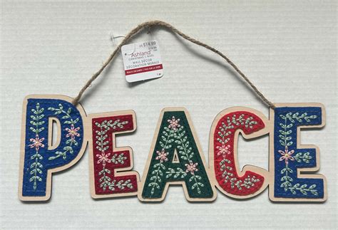 Peace Wall Decor Sign 13.75″ x 4.75″ | Green Valley Book Fair
