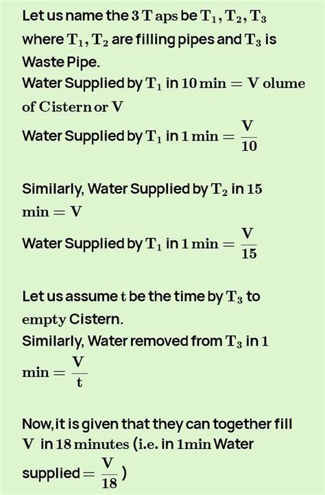 A cistern has two supply pipes A,B and a waste pipe C. Through A and B ...