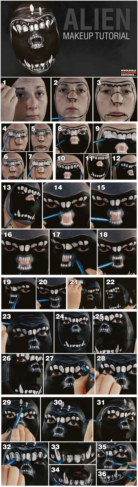 Image result for Alien SFX Makeup Tutorial