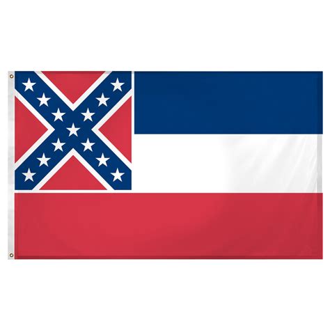 Old Mississippi flag 3 x 5 feet Super Knit polyester – United States ...
