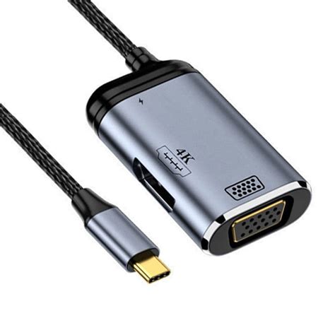 cablecc USB-C Type C to HDMI VGA Converter HDTV Multiport Displays ...