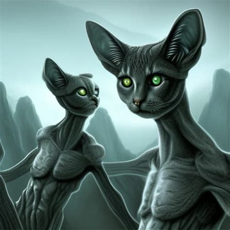 Image result for Alien-Human Cats