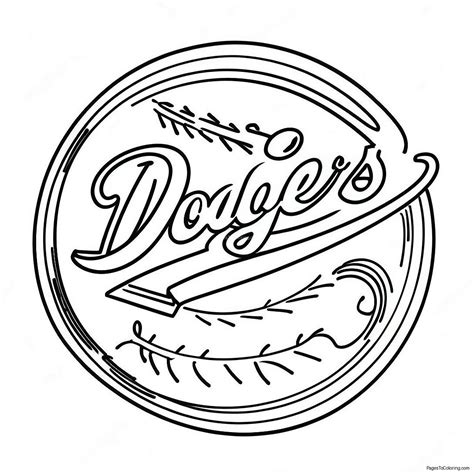 Dodgers Logo Coloring Page (19003-15461)