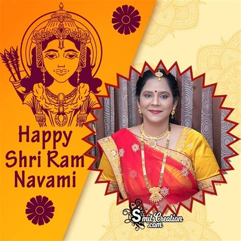 Happy Ram Navami Whatsapp Photo Frame - SmitCreation.com/Photoframe/