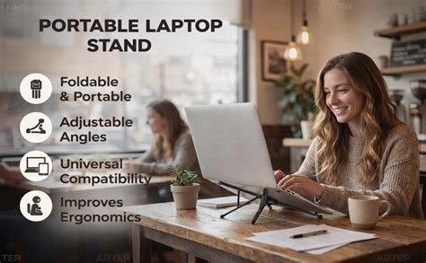 JAYMUKESH & CO. Laptop Stand Foldable Adjustable Holder for Laptop ...
