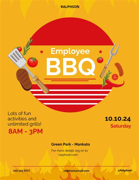 Free BBQ Flyer Templates, Editable and Printable