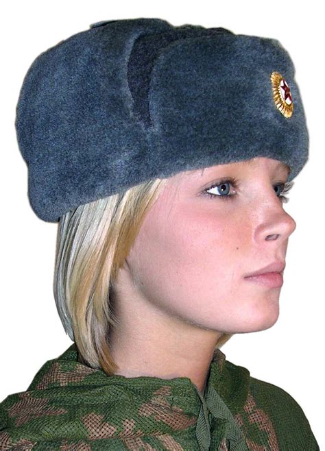 Russian Ushanka winter hats.