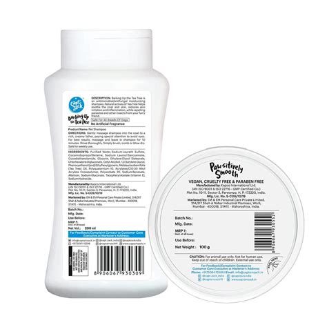 Pawsitively Smooth Paw Butter-100g + Barking Up The Tea Tree Dog Shamp