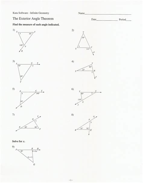 Image result for Angle Side Theorem Worksheet