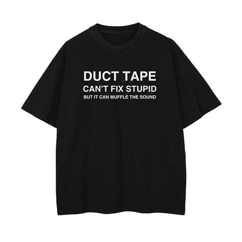 Duct Tape Oversized T-shirt - Black – Provoke Store