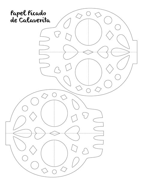 Skull Papel Picado Template Simple How To Make Papel Picado Tutorial