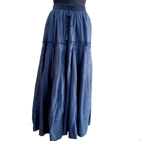 Buy Reshmi Dhaage Gorgeous Women Skirt Blue at Amazon.in