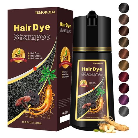 Amazon.com : Light Brown Hair Dye, Hair Dye Shampoo for Men and Women ...