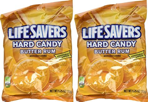 Amazon.com : LifeSavers Candy, Individually Wrapped, Butter Rum - 6.25 ...