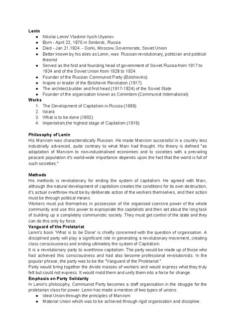 Lenin - Gorki, Moscow, Governorate, Soviet Union Better known by his ...