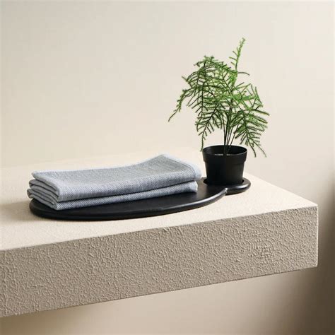 Buy Sustainable Earth Stucco Bamboo Hammam Terry Hand Towel-Storm on ...