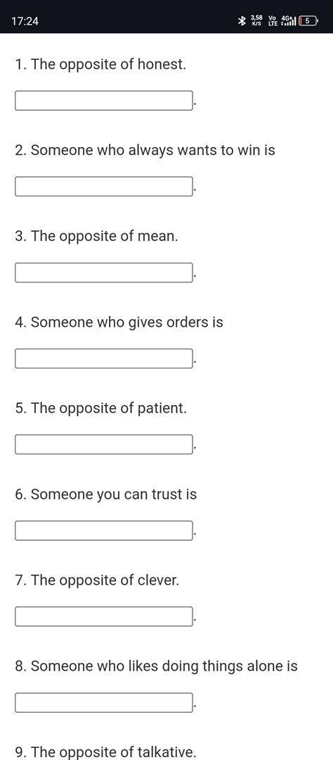 1. The opposite of honest.