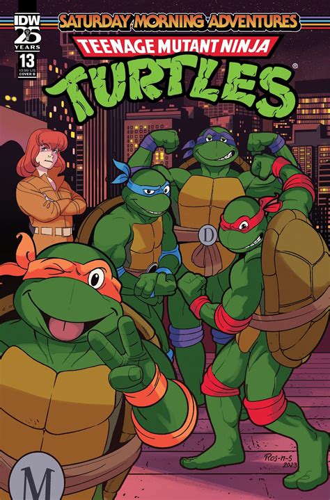 TMNT SATURDAY MORNING ADV 2023 #13 CVR B ROSANAS [Signed by Sarah Myer]