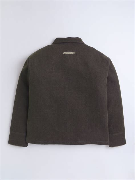 BROWN-BEIGE DENIM JACKET – Discret