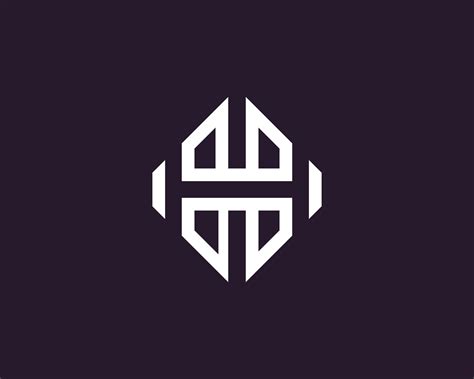 elegant letter H line monogram logo. 31975497 Vector Art at Vecteezy