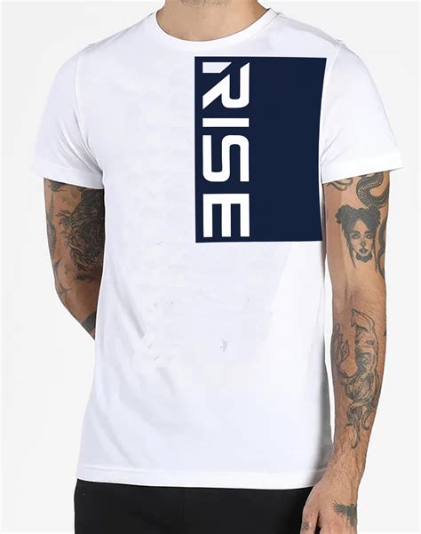 ACTIVE Casual White short sleeve tshirt RISE – MUSCLE MANIAXS