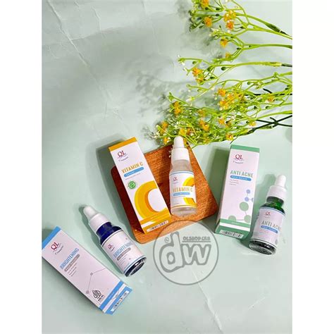 Jual QL Brightening Serum Wajah | Anti Acne | Vitamin C BPOM 20ml ...