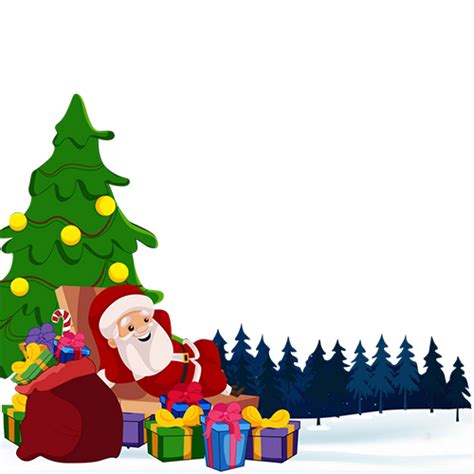 Merry Christmas Santa Claus PNG Images With Transparent Background
