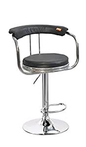Creative Magma Bar Stool in Black -Colour: Black (CF-105) : Amazon.in ...