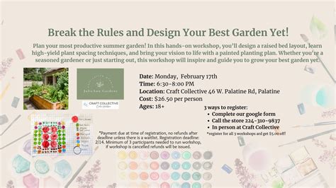 Break the Rules & Design Your Best Garden Yet! Workshop with Julie Ann ...