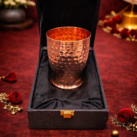 Pure Copper Curve Hammered Glass - Unique Artisanal Design – CROCKERY ...