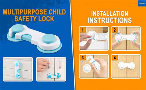 FreshDcart FDCA477 Baby Safety Plastic Cabinet Locks Baby Proofing ...