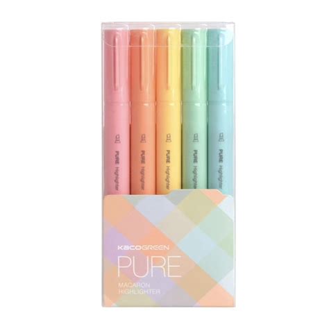 Pure Macaron Highlighter - Five-color Pack - SCOOBOO - KACO