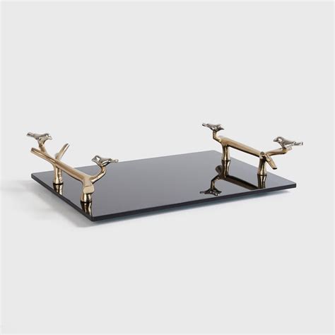 Buy Eternity Metal Bird Decorative Tray from Home Centre at just INR 3999.0